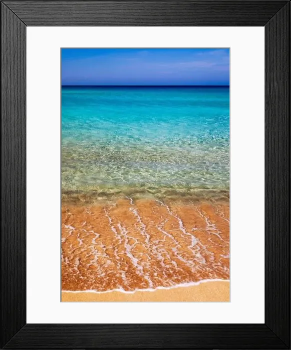 Framed Print : Beautiful turquoise beach Falasarna (Falassarna) in Crete Framed Print : Beautiful turquoise beach Falasarna (Falassarna) in Crete