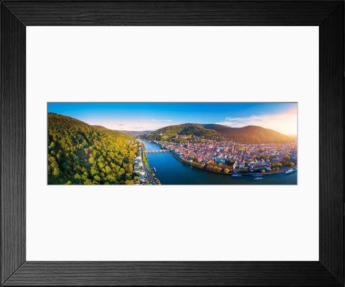 Framed Print : Heidelberg skyline aerial view from above Framed Print : Heidelberg skyline aerial view from above