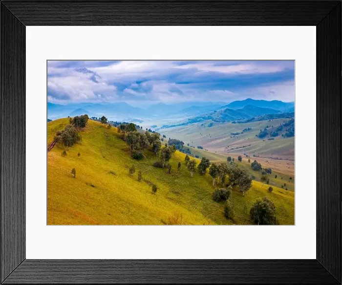 Framed Print : Hills and mountains Altai republic Russia, summer travel rally Framed Print : Hills and mountains Altai republic Russia, summer travel rally
