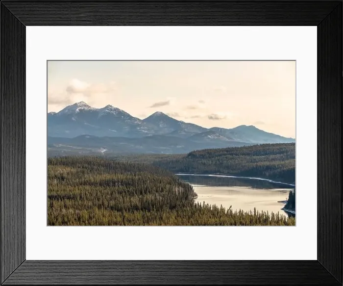 Framed Print : Drone aerial view of Yukon Territory wilderness. Summer in Canada, Yukon Framed Print : Drone aerial view of Yukon Territory wilderness. Summer in Canada, Yukon