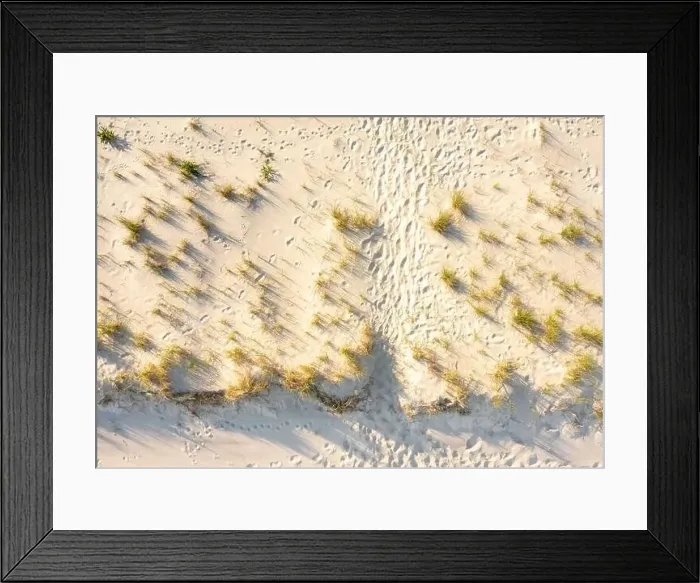 Framed Print : aerial view of a simple bath to an ocean beach Framed Print : aerial view of a simple bath to an ocean beach