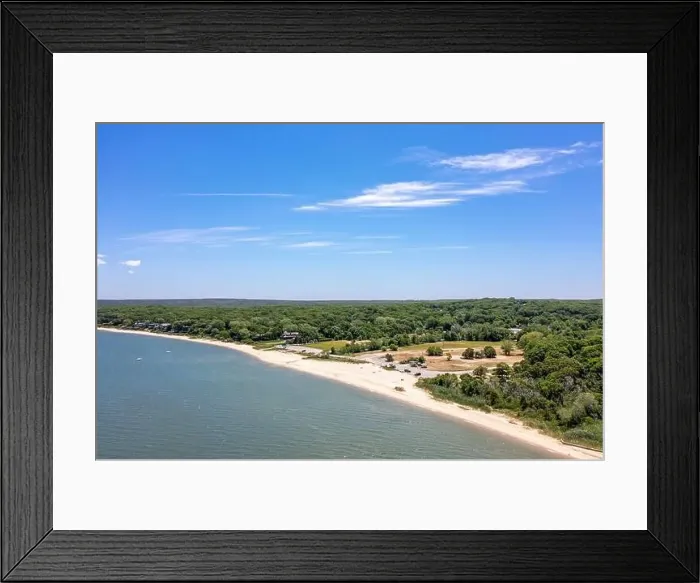 Framed Print : Aerial view of Havens Beach, Sag Harbor, NY Framed Print : Aerial view of Havens Beach, Sag Harbor, NY