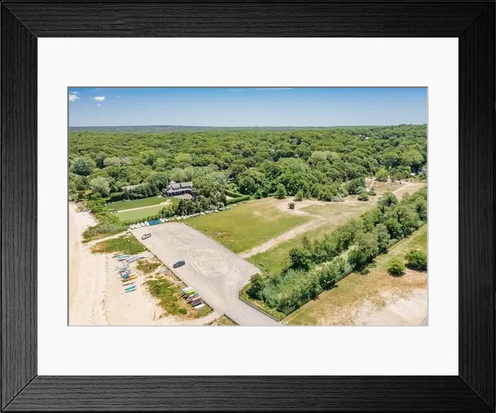 Framed Print : Aerial view of Havens Beach, Sag Harbor, NY Framed Print : Aerial view of Havens Beach, Sag Harbor, NY