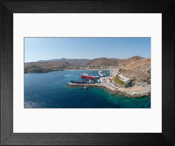 Framed Print : Summer destination Kea, Tzia island Framed Print : Summer destination Kea, Tzia island