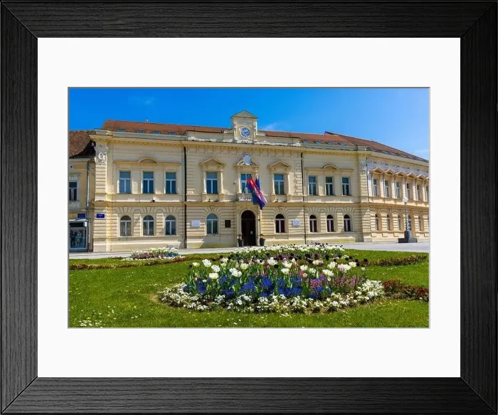 Framed Print : Centre of Koprivnica town in Croatia Framed Print : Centre of Koprivnica town in Croatia