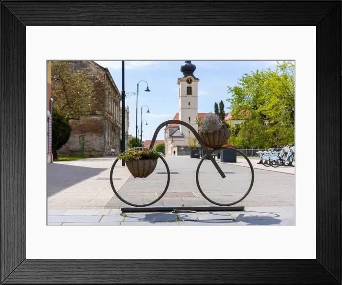 Framed Print : Centre of Koprivnica town in Croatia Framed Print : Centre of Koprivnica town in Croatia