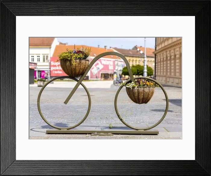 Framed Print : Centre of Koprivnica town in Croatia Framed Print : Centre of Koprivnica town in Croatia