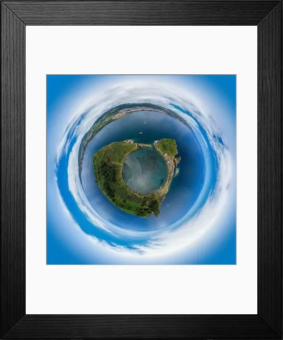 Framed Print : Aerial view of Azores, Portugal Framed Print : Aerial view of Azores, Portugal