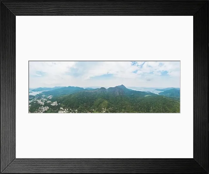 Framed Print : Mountains in Sai Kung, Ma On Shan, Hong Kong. Outdoor, daytime