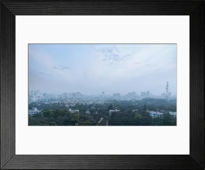 Framed Print : Bangladesh capital Dhaka city landscape on a sunny morning Framed Print : Bangladesh capital Dhaka city landscape on a sunny morning
