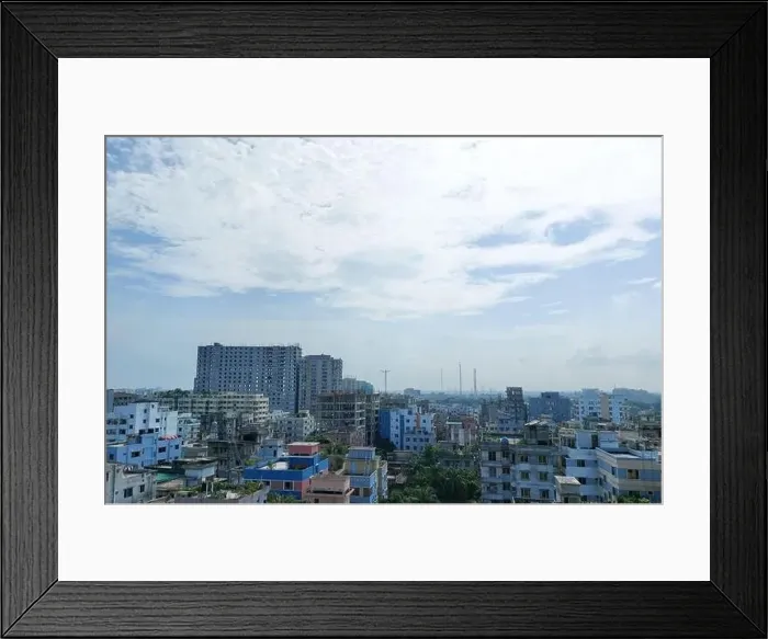 Framed Print : Bangladesh capital Dhaka city landscape on a sunny morning Framed Print : Bangladesh capital Dhaka city landscape on a sunny morning