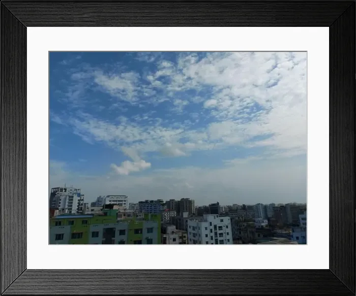 Framed Print : Bangladesh capital Dhaka city landscape on a sunny morning Framed Print : Bangladesh capital Dhaka city landscape on a sunny morning