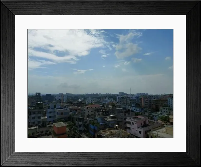 Framed Print : Bangladesh capital Dhaka city landscape on a sunny morning Framed Print : Bangladesh capital Dhaka city landscape on a sunny morning