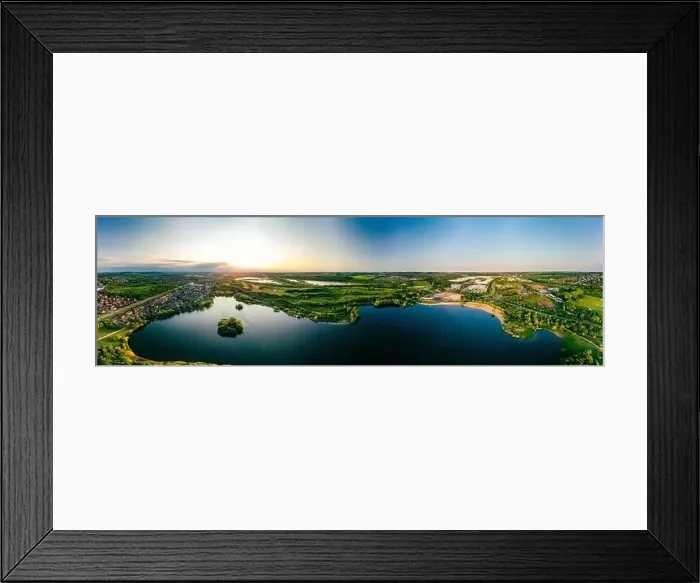 Framed Print : Panoramic drone aerial view of Manvers Lake, Rotherham, South Yorkshire, Wath upon Dearne Framed Print : Panoramic drone aerial view of Manvers Lake, Rotherham, South Yorkshire, Wath upon Dearne