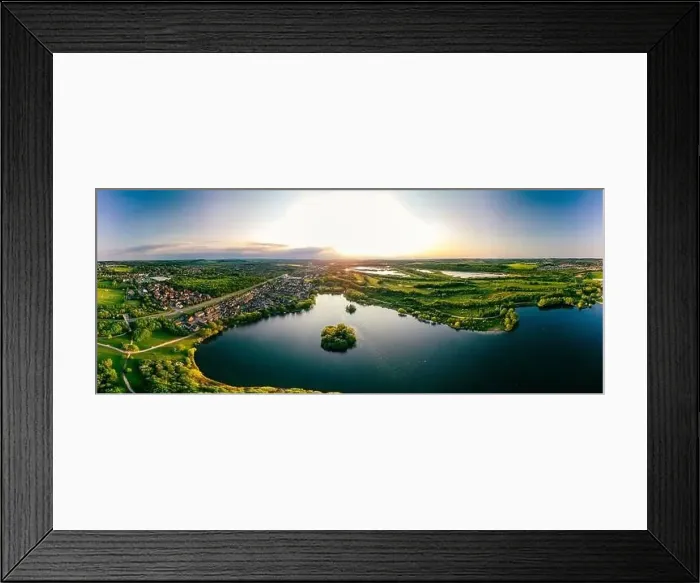 Framed Print : Panoramic drone aerial view of Manvers Lake, Rotherham, South Yorkshire, Wath upon Dearne Framed Print : Panoramic drone aerial view of Manvers Lake, Rotherham, South Yorkshire, Wath upon Dearne