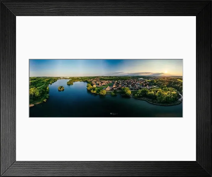 Framed Print : Panoramic drone aerial view of Manvers Lake, Rotherham, South Yorkshire, Wath upon Dearne Framed Print : Panoramic drone aerial view of Manvers Lake, Rotherham, South Yorkshire, Wath upon Dearne