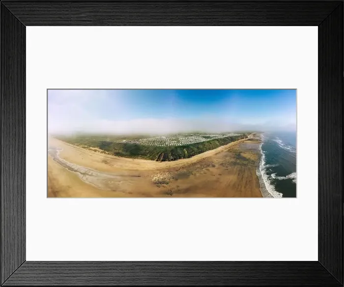 Framed Print : Sunny Cliffs and beach at Blackhall Rocks and Cromdon Dene Beach Framed Print : Sunny Cliffs and beach at Blackhall Rocks and Cromdon Dene Beach
