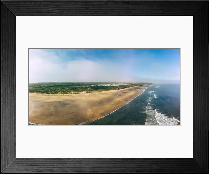 Framed Print : Sunny Cliffs and beach at Blackhall Rocks and Cromdon Dene Beach Framed Print : Sunny Cliffs and beach at Blackhall Rocks and Cromdon Dene Beach