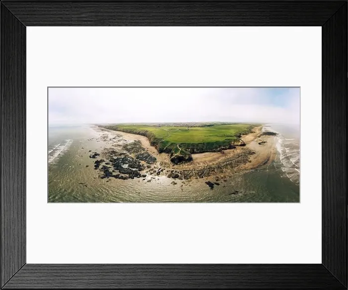 Framed Print : Sunny Cliffs and beach at Blackhall Rocks and Cromdon Dene Beach Framed Print : Sunny Cliffs and beach at Blackhall Rocks and Cromdon Dene Beach