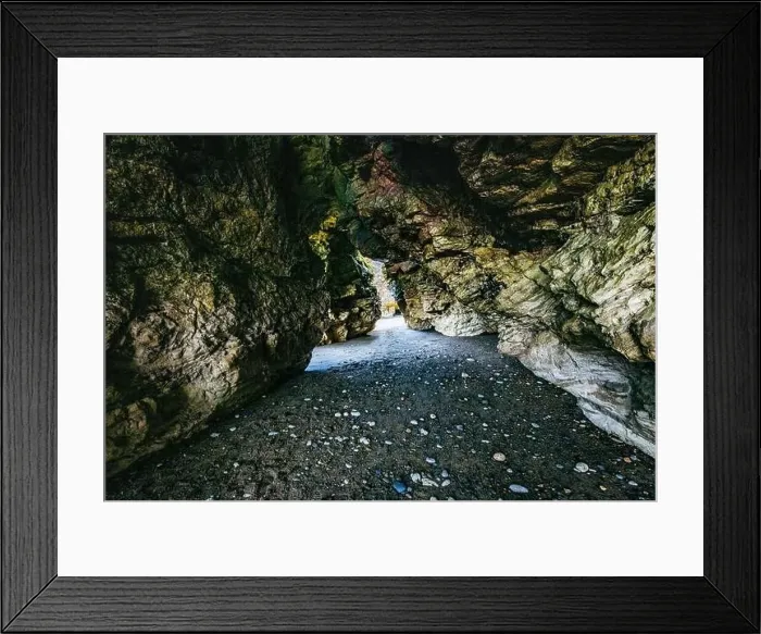 Framed Print : Sunny Cliffs and beach at Blackhall Rocks and Cromdon Dene Beach Framed Print : Sunny Cliffs and beach at Blackhall Rocks and Cromdon Dene Beach