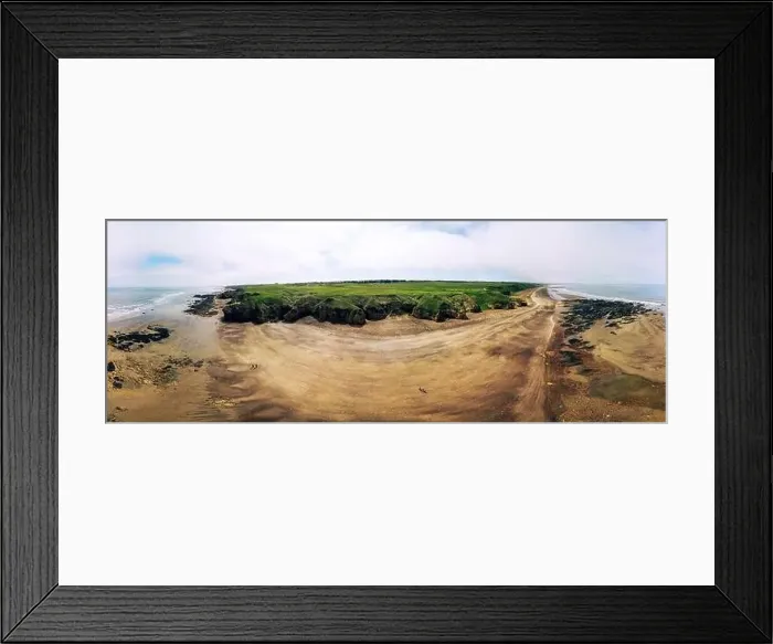 Framed Print : Sunny Cliffs and beach at Blackhall Rocks and Cromdon Dene Beach Framed Print : Sunny Cliffs and beach at Blackhall Rocks and Cromdon Dene Beach