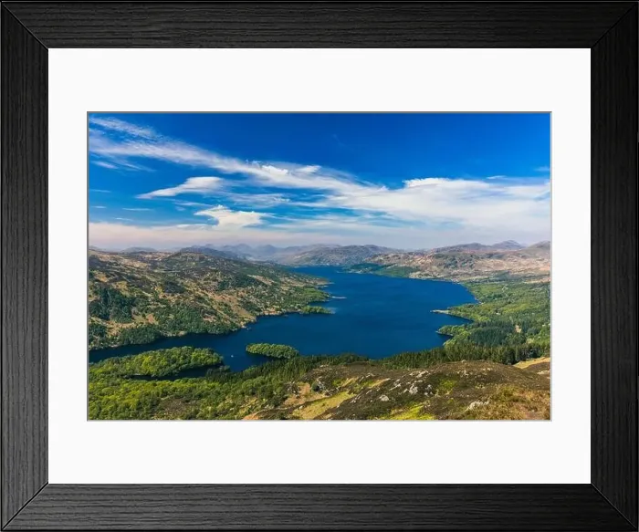 Framed Print : Ben A'an hill and the Loch Katrine in the Trossachs, Scotland Framed Print : Ben A'an hill and the Loch Katrine in the Trossachs, Scotland