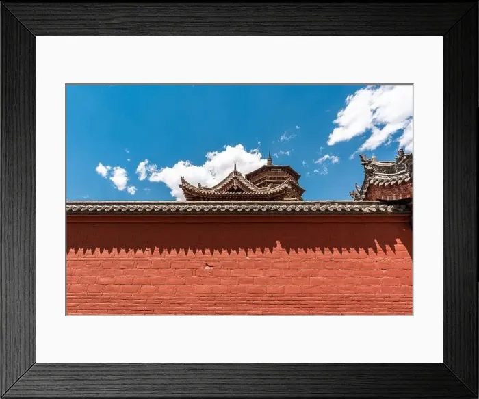 Framed Print : Landscapes of Ying Xian Wooden Pagoda, famous travel destination in Yingxian town in Shanxi Province of China Framed Print : Landscapes of Ying Xian Wooden Pagoda, famous travel destination in Yingxian town in Shanxi Province of China