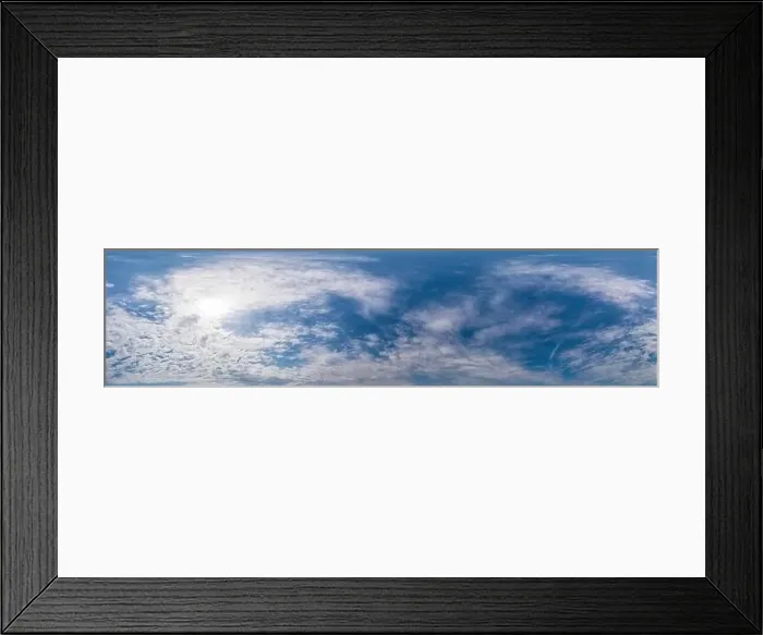 Framed Print : Blue sky panorama with Cumulus clouds Framed Print : Blue sky panorama with Cumulus clouds
