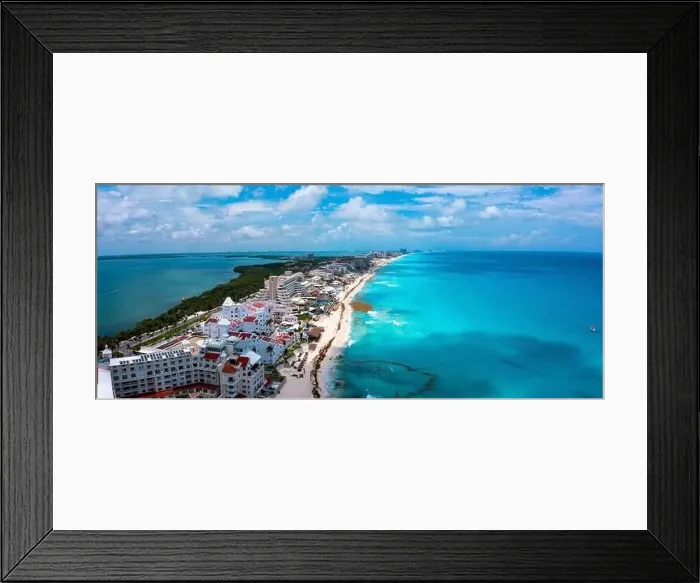 Framed Print : Aerial photos of luxury hotels and resorts surrounding beaches Framed Print : Aerial photos of luxury hotels and resorts surrounding beaches