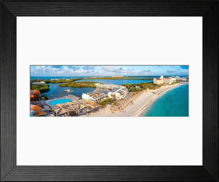 Framed Print : Aerial photos of luxury hotels and resorts surrounding beaches Framed Print : Aerial photos of luxury hotels and resorts surrounding beaches
