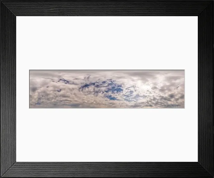 Framed Print : Blue sky panorama with Cumulus clouds Framed Print : Blue sky panorama with Cumulus clouds