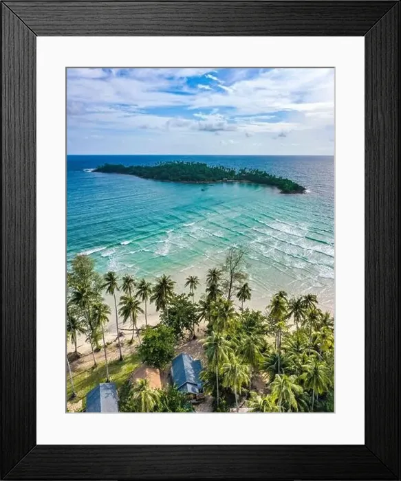 Framed Print : Secret sunset beach in koh Kood, Trat, Thailand, south east asia Framed Print : Secret sunset beach in koh Kood, Trat, Thailand, south east asia