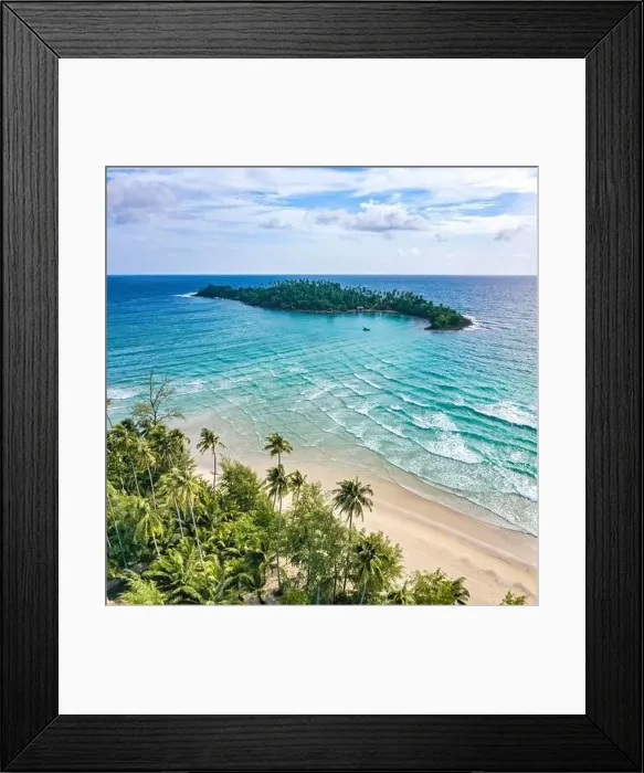 Framed Print : Secret sunset beach in koh Kood, Trat, Thailand, south east asia Framed Print : Secret sunset beach in koh Kood, Trat, Thailand, south east asia