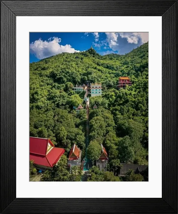 Framed Print : Wat Ban Tham temple and cave in Kanchanaburi, Thailand, south east asia Framed Print : Wat Ban Tham temple and cave in Kanchanaburi, Thailand, south east asia