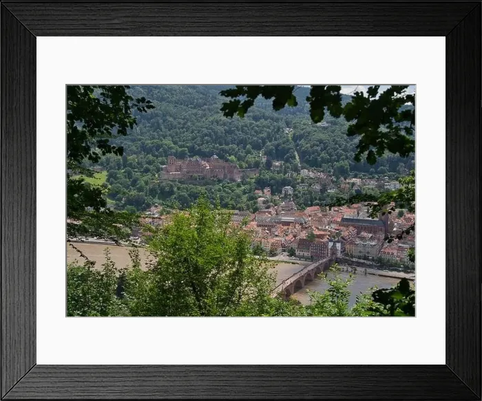 Framed Print : Heidelberg, Germany - a university town and popular tourist destination, Heidelberg Castle, very famous Framed Print : Heidelberg, Germany - a university town and popular tourist destination, Heidelberg Castle, very famous