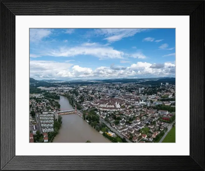 Framed Print : Switzerland Flood - Aarau Framed Print : Switzerland Flood - Aarau