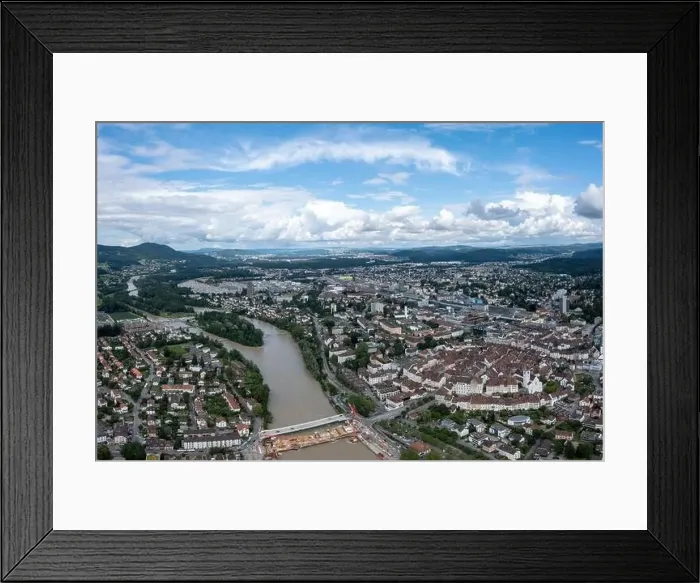 Framed Print : Switzerland Flood - Aarau Framed Print : Switzerland Flood - Aarau