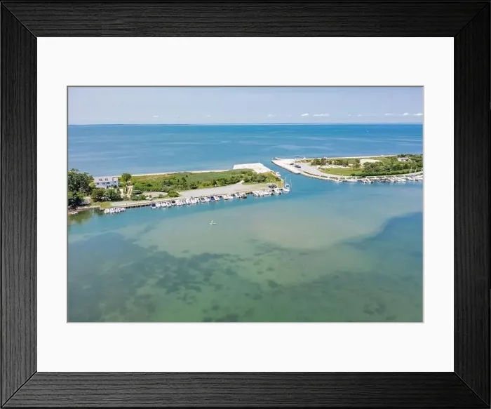 Framed Print : aerial view of Lion Head Beach Association and Clearwater Beach, East Hampton, NY Framed Print : aerial view of Lion Head Beach Association and Clearwater Beach, East Hampton, NY