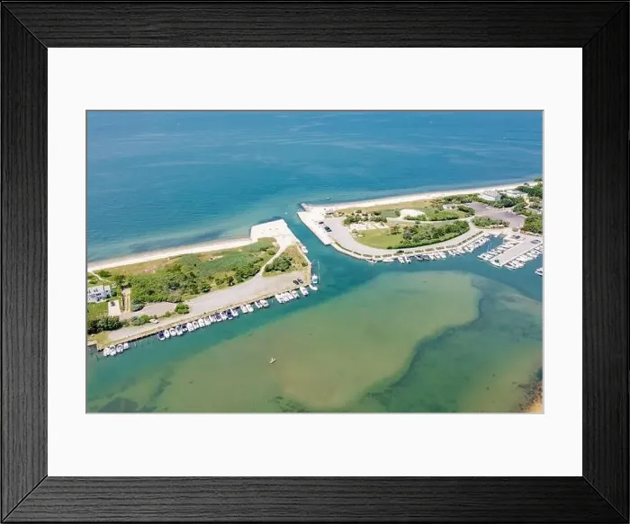 Framed Print : aerial view of Lion Head Beach Association and Clearwater Beach, East Hampton, NY Framed Print : aerial view of Lion Head Beach Association and Clearwater Beach, East Hampton, NY