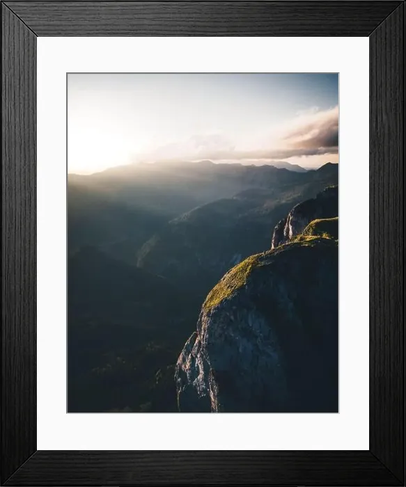 Framed Print : mountain Landscape during Sunset at Loser in Salzkammergut Austria Framed Print : mountain Landscape during Sunset at Loser in Salzkammergut Austria