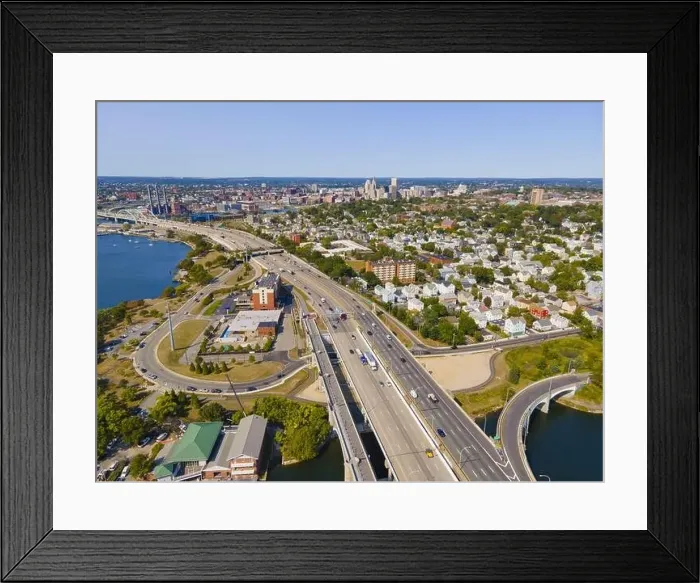 Framed Print : Providence Interstate Highway 195 and Fox Point Framed Print : Providence Interstate Highway 195 and Fox Point