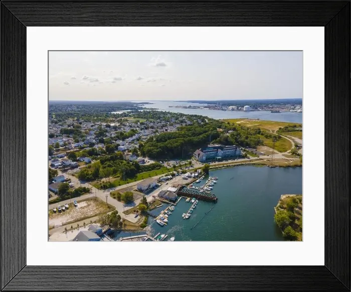 Framed Print : Aerial view of Bold Point Park Framed Print : Aerial view of Bold Point Park