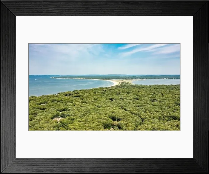 Framed Print : aerial view of Sammy's Beach, East Hampton Framed Print : aerial view of Sammy's Beach, East Hampton