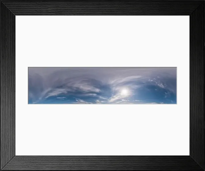 Framed Print : Blue sky panorama with Cirrus clouds Framed Print : Blue sky panorama with Cirrus clouds
