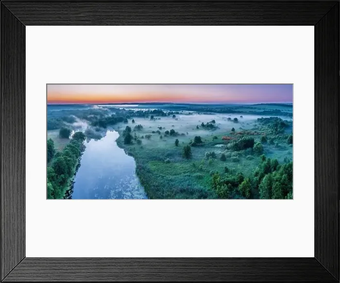 Framed Print : Smoky morning mist over the river Framed Print : Smoky morning mist over the river