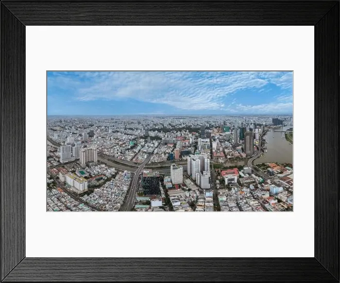 Framed Print : Beautiful cloudy sky at Ho Chi Minh city, Vietnam Framed Print : Beautiful cloudy sky at Ho Chi Minh city, Vietnam