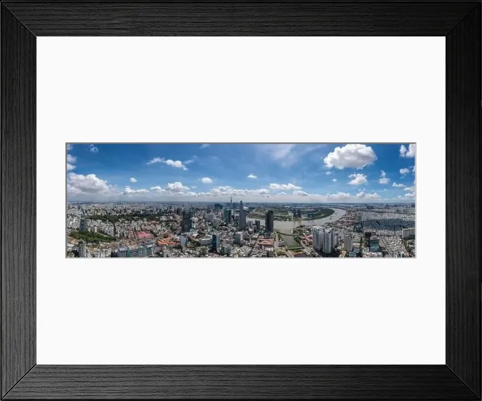 Framed Print : Ho Chi Minh city in a beautiful cloudy day Framed Print : Ho Chi Minh city in a beautiful cloudy day