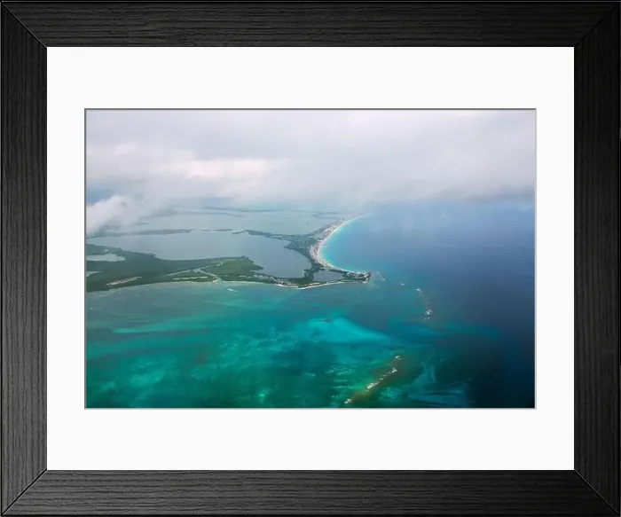 Framed Print : Cancun beach and Hotel zone aerial view, viewed from an airplane, Cancun, Quintana Roo QR, Mexico Framed Print : Cancun beach and Hotel zone aerial view, viewed from an airplane, Cancun, Quintana Roo QR, Mexico