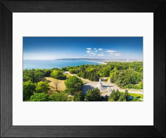 Framed Print : Varna spring time, beautiful aerial view above sea garden Framed Print : Varna spring time, beautiful aerial view above sea garden