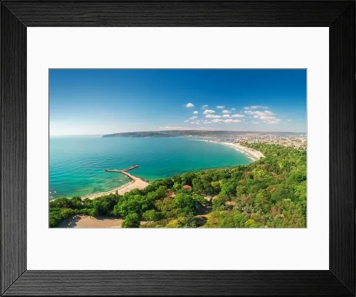 Framed Print : Varna spring time, beautiful aerial view above sea garden Framed Print : Varna spring time, beautiful aerial view above sea garden